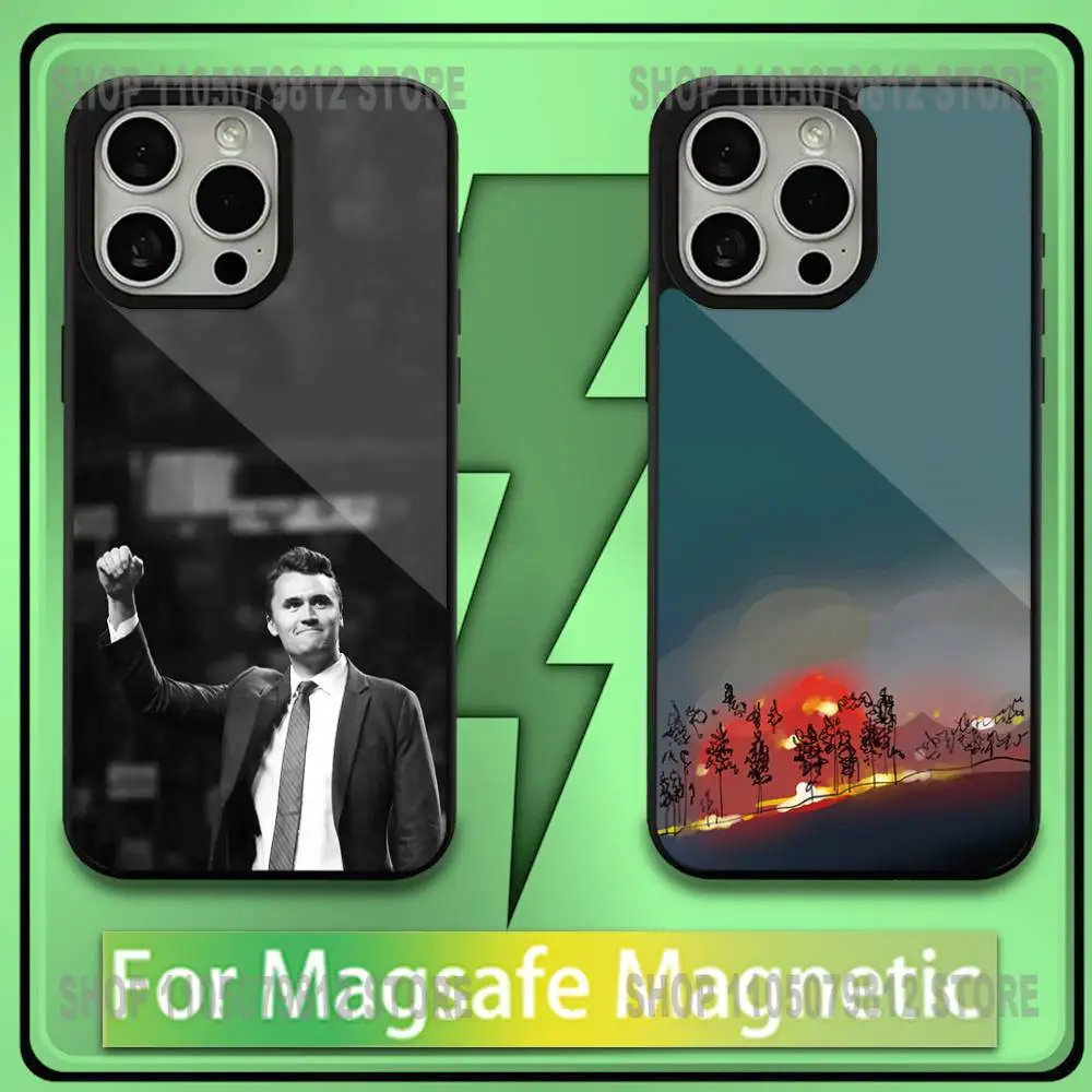 

Goodbye Charlie Kirk Phone Case For iPhone17,16,15,14,13,12,11,Plus,Pro,Max,Mini Soft Magesafe Magnetic Wireless Charge