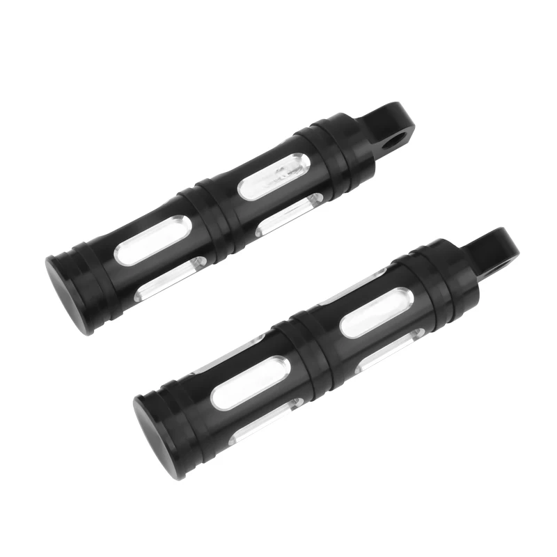 1 Pair Footpeg Motorcycle Passenger Rear Foot Peg Footrest For Harley Sportster Iron Touring Custom Dyna Fat Bob Softail Fat Boy