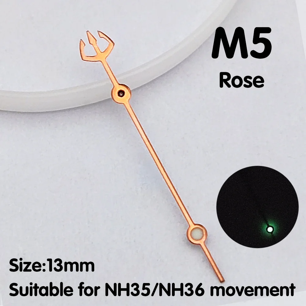 NH35 ساعة يد ثانية يد ثانية أحمر أزرق برتقالي فضي أصفر ساعة يد أجزاء استبدال أجزاء NH35 ساعة يد