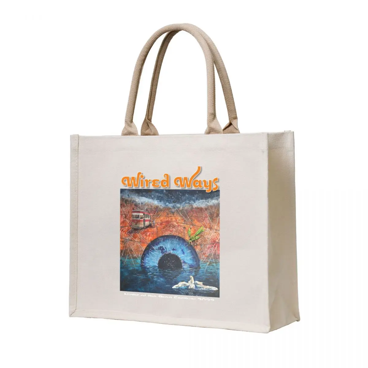 

Wired Ways 2022 Tote Bag cloth bag woman hand bag ladies sacs de shopping reusable grocery bags