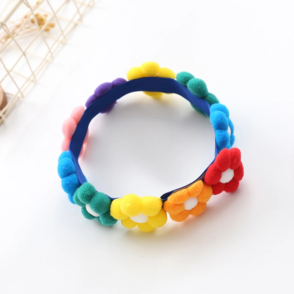 

Colorful Sunflower Pet Collar Durable Comfortable Cotton Material Cat Dog Necklace Easy On Off Washable Breathing Design