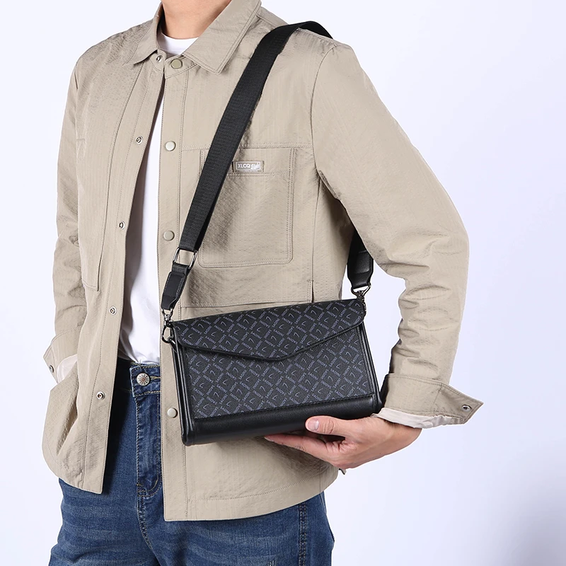 Fashion Men's Handbag Shoulder Bag High Quality PU Leather Man Messenger Bag Stylish Elegant Style Design Men's Crossbody Bag