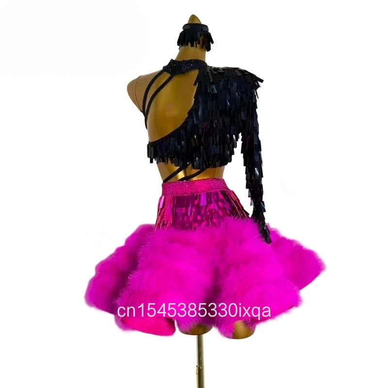 Latin Dance Clothing for Adults and Children AB Stone High-End Customized Cha Cha Samba Rumba Competition Performance Costumes