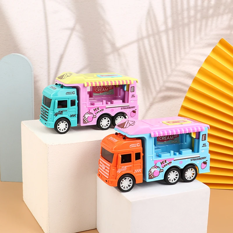 1PC New Ice Cream Candy Car Modle Play Toys Candy Car Ice Cream Candy Cart House Brain Game Kids Toys Children's Gift