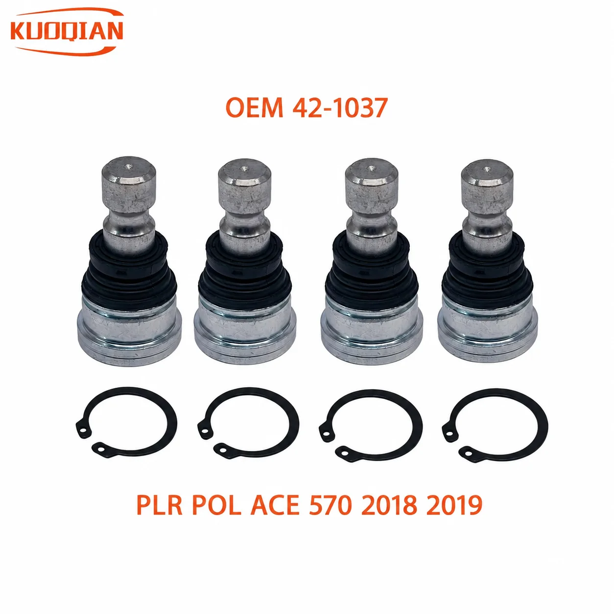 

4PCS ball joint kit 42-1037 7061187,7061220,7081462,7081505,7081580 POL PLR ACE 570 2018 2019 atv utv 850 1000cc