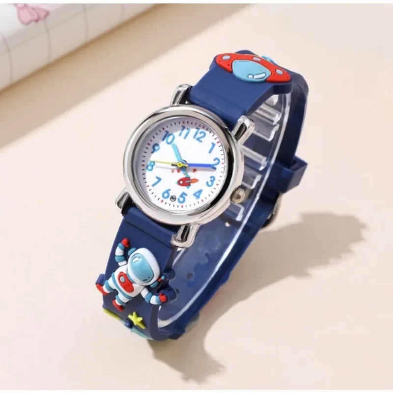 Children Wristwatches Astronaut Sports Watch Colorful Band Cute Cartoon Kids Quartz Watch Boy and Girl Earth Rocket Star reloj