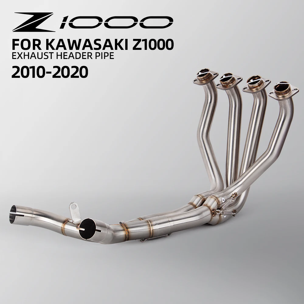 

Надевается для KAWASAKI Z1000 2010-2020, выхлопная система мотоцикла, побег из нержавеющей стали, передняя труба, оригинальный глушитель с двойным отверстием