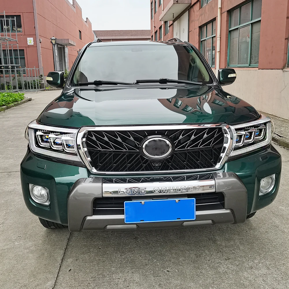 مجموعة مصابيح أمامية LED مكونة من 3 عدسات تم إنتاجه حديثًا للمصابيح الأمامية Toyota LC200 2008-2015. #2