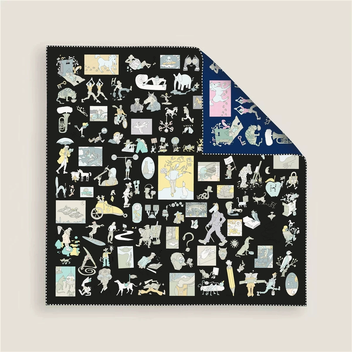70cm Square Twill Silk Rolled Edge Double-sided Scarf Shawl Hijabs Luxury Foulard Neckerchief
