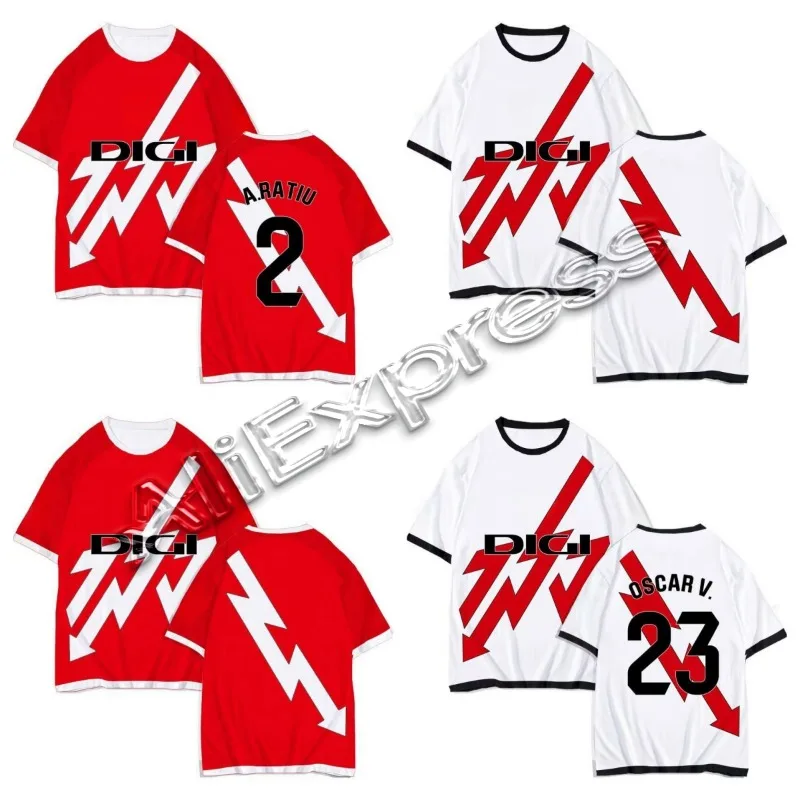 24 25 Spanish Football Training Uniforms, Sports Uniforms, Must Have Fan Jerseys, Match Uniforms, Vallecano Lightning Tops