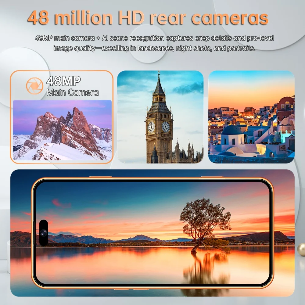 Teléfonos Móviles K-Touch M18 Pro Max de 7.3 Pulgadas, 22G+2TB, Teléfono Celular Android 15, Smartphone 5G, Doble SIM, 7800mAh, Desbloqueado, Cámara de 16MP+48MP