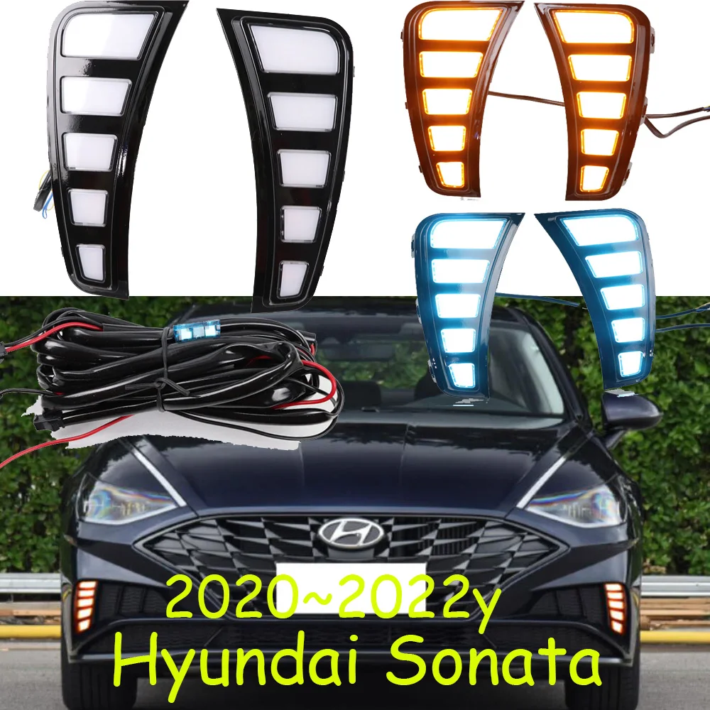 

car bumper headlight for hyundai sonata daytime light 2020~2022y DRL car accessories LED headlamp sonata fog light