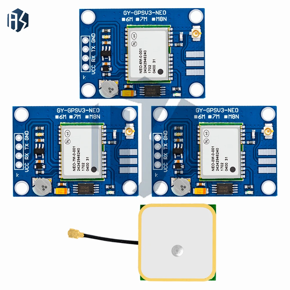 Módulo GPS GY-GPSV3 NEO-M8N NEO-6M para controlador de vôo APM MWC PX4 Pixhawk V2.4.5 APM2.56 APM 1.65 -3.6V