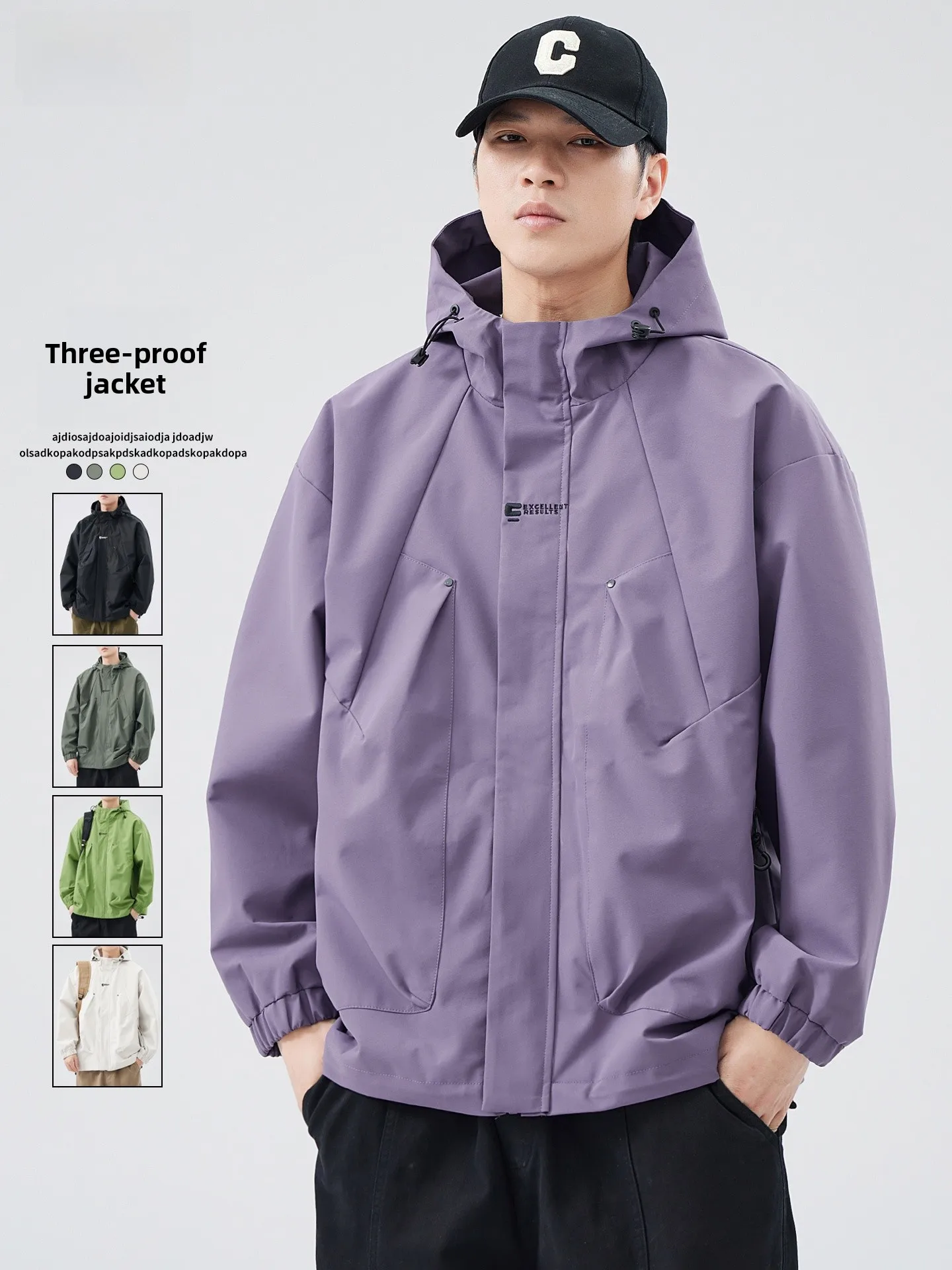 

Мужская демисезонная куртка для активного отдыха, ветрозащитная, многофункциональная, для альпинизма, свободного кроя, на молнии