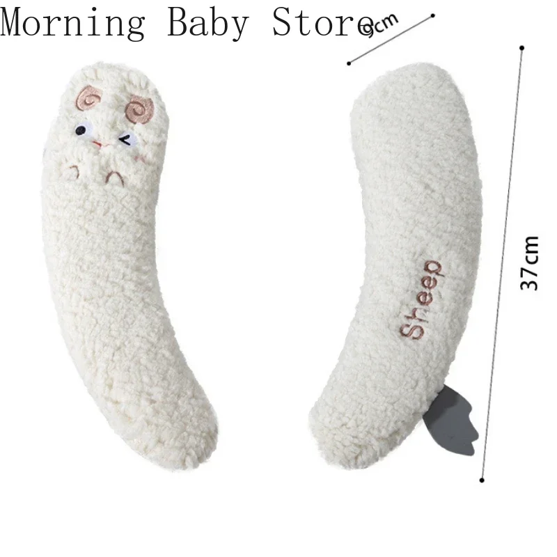Solid Color Cartoon Sheep Toilet Seat Pad with Handle Soft Toilet Mat Cushion Toilet Sticker Universal Bathroom Accessories