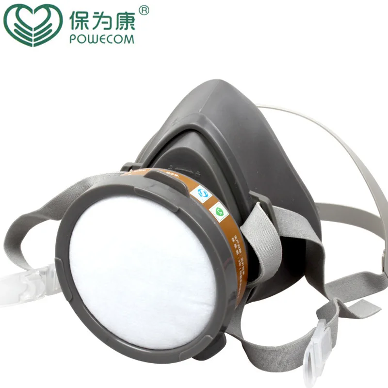 Gas Mask With Filter For Painting Spraying Face Protection Chemical Respirator Anti-Dust Half Facepiece