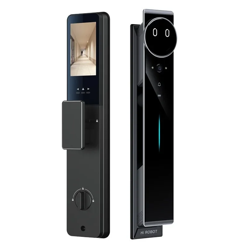 AI smart door lock mobile phone active monitoring outdoor fingerprint password lock household outdoor electronic lock support
