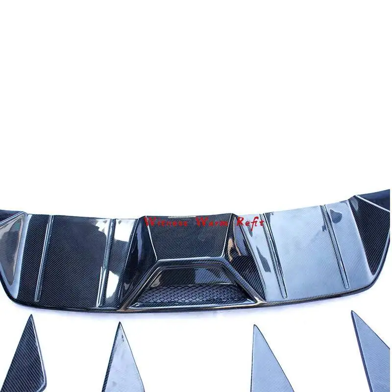 Picture 7: Rear Bumper Diffuser Lip Spoiler for Ford Mustang 2015 2016 2017 Carbon Fiber Frp Car Body Kit