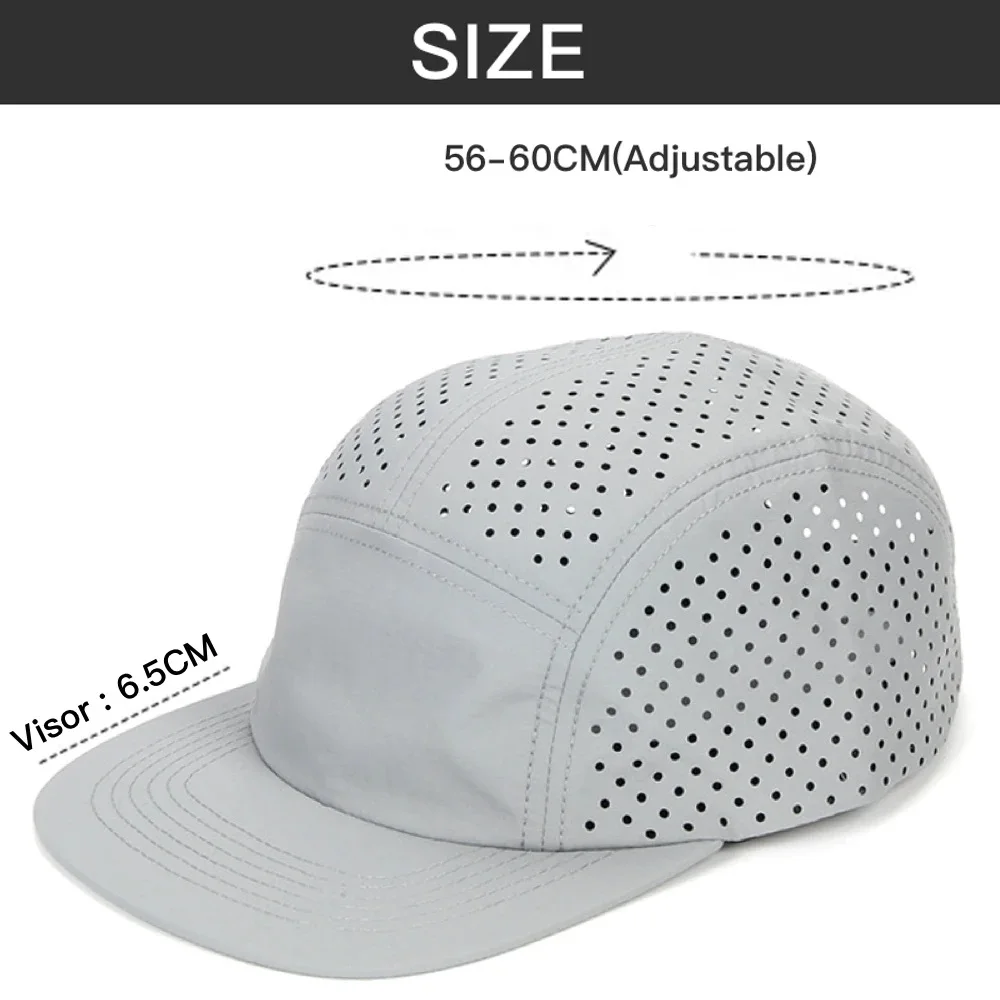 Ultralight Five-Panel Mesh Caps Breathable Running Cap For Men Quick-drying Sun Protect Baseball Caps Training Hat