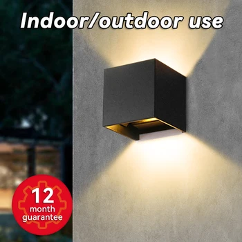 Luz de parede led externa escadas interior casa parede ao ar livre à prova dwaterproof água quarto sala estar luminária decorativa casa parede led