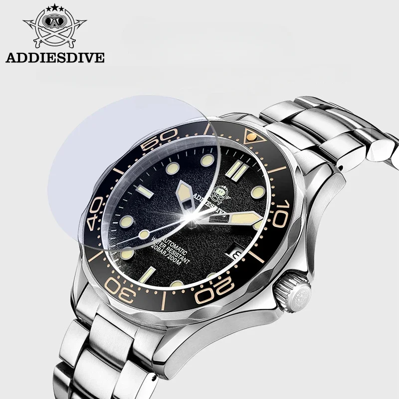 Dropshipping Automatic Watch Sapphire NH35 Mechanical Stainless Steel Ceramic Bezel Super Luminous 200m Waterproof Men Watches