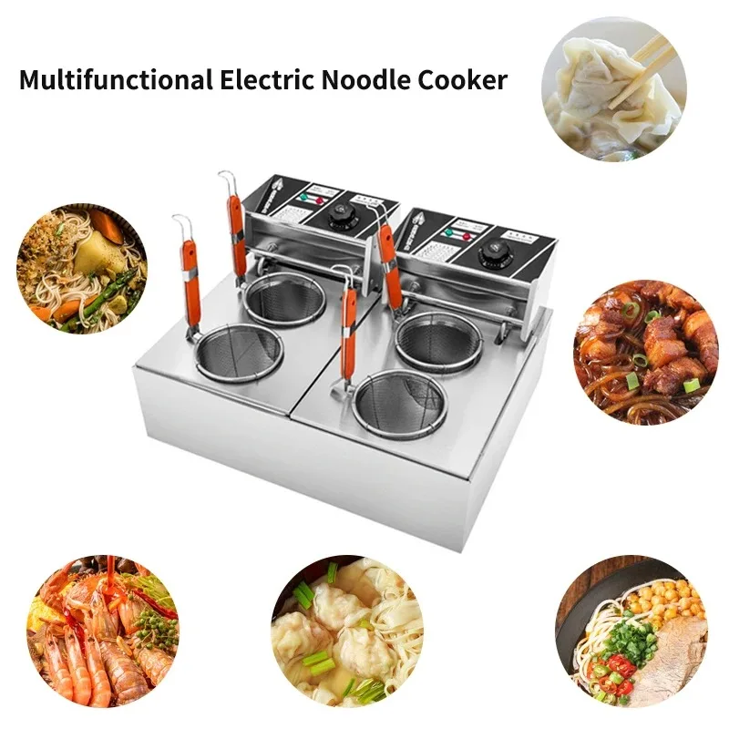 4-head Economical Commercial High-power Noodle Cooking Stove 10L Small Hot Pot Machine and Kanto Boiling Machine