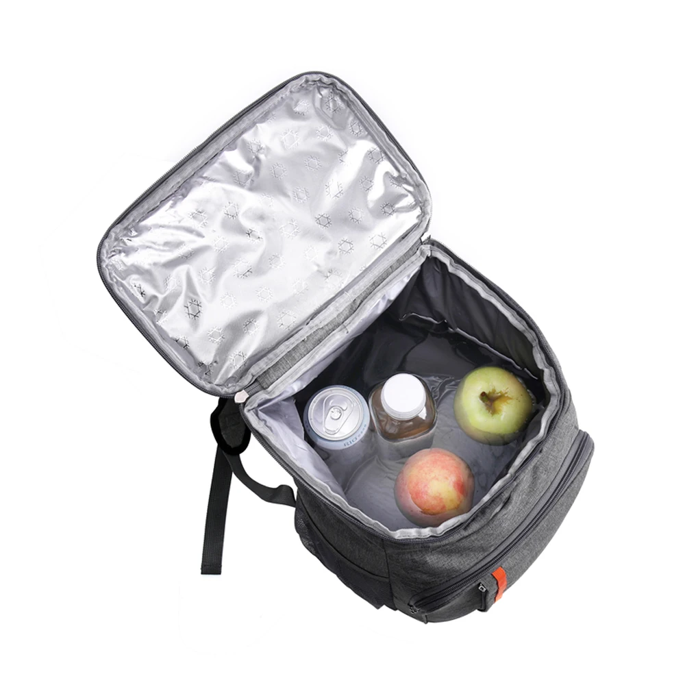 18L Large Capacity Leak Proof Lunch Backpack Thermal Large Picnic Cool and Warm Insulated Bag Outdoor Storage Shoulder Bag