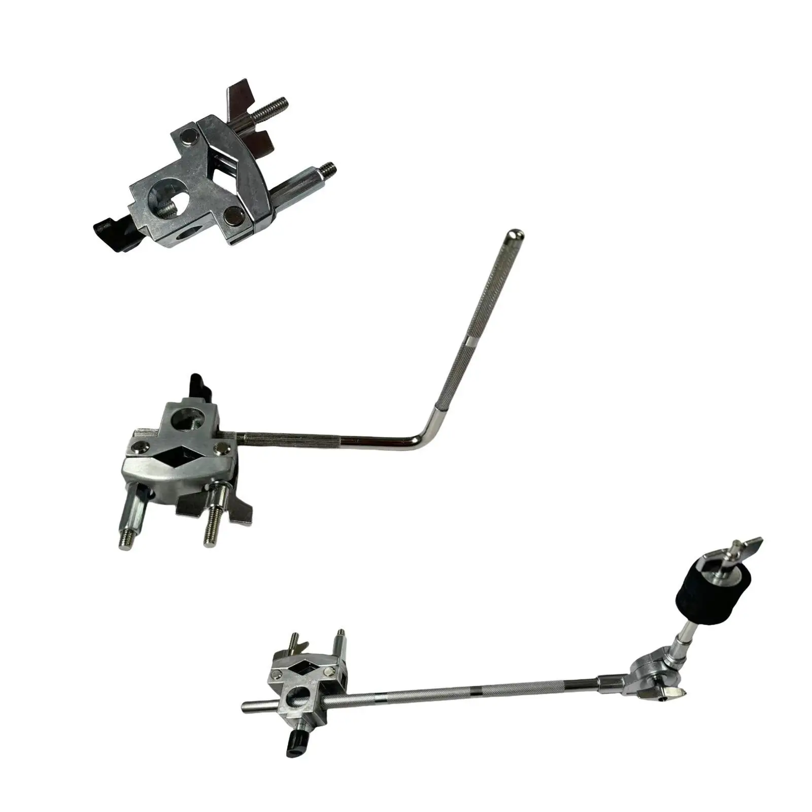 Drum Cymbal Extension Clamp Cymbal Mount Accessories Metal Beginners Practice Drum Cymbal Holder Cowbell Mounting Bracket