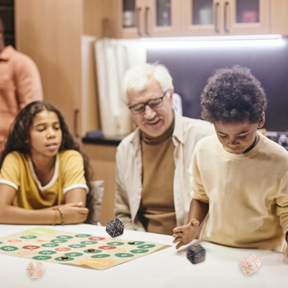 10 шт., кубик лояльности, совместимый со счетчиками CCG/карт, жетоны, 6-сторонние счетчики, игральные кости для взрослых для настольной игры