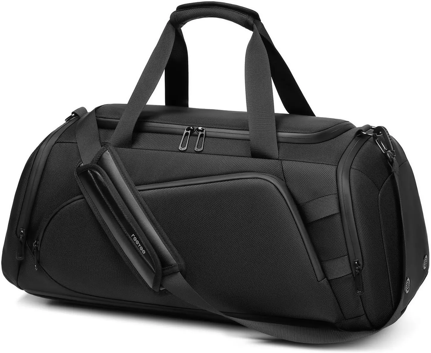 

40L Waterproof Travel Duffle Bag for Men with Shoe Compartment, Convertible Backpack for Sports and Camping