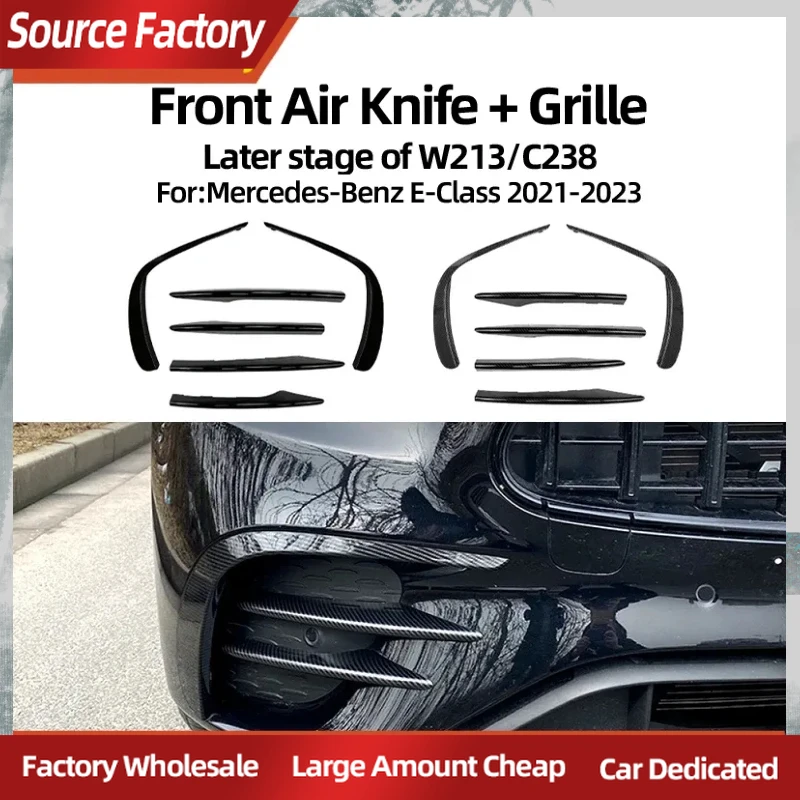 

Спойлеры, крылья для Mercedes Benz E-Class W213 E260 E300 E53 2021 + передняя ветрозащитная решетка, аксессуары для модификации