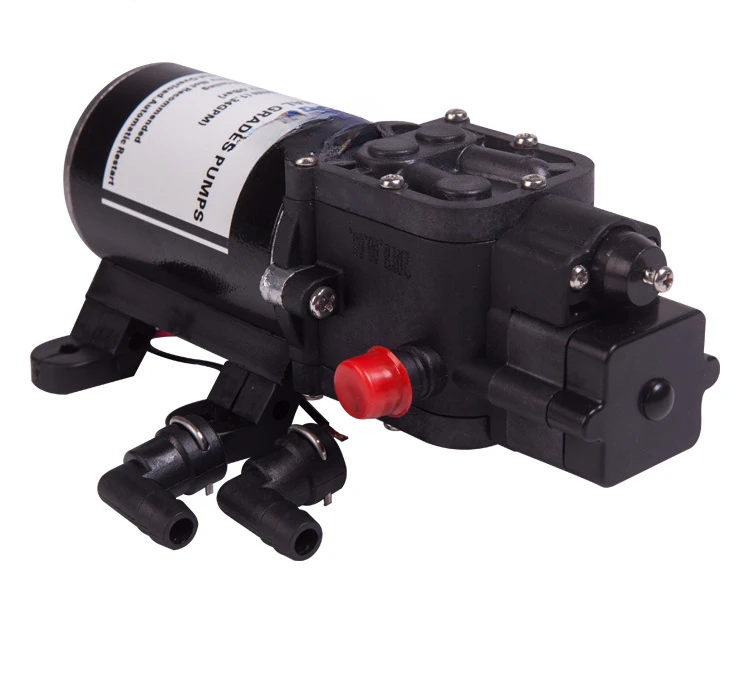 12V miniature spray booster diaphragm pump Intelligent self-priming pump 72W with pressure switch Reflux car wash water pump