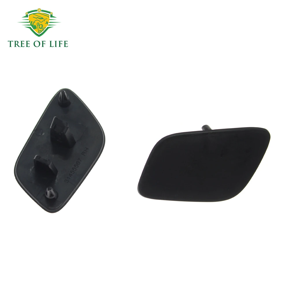 

For Volvo S60 MK3 2019 2020 2021 2022 Front Headlight Washer Nozzle Cover Headlamp Water Spray Jet Cap Unpainted