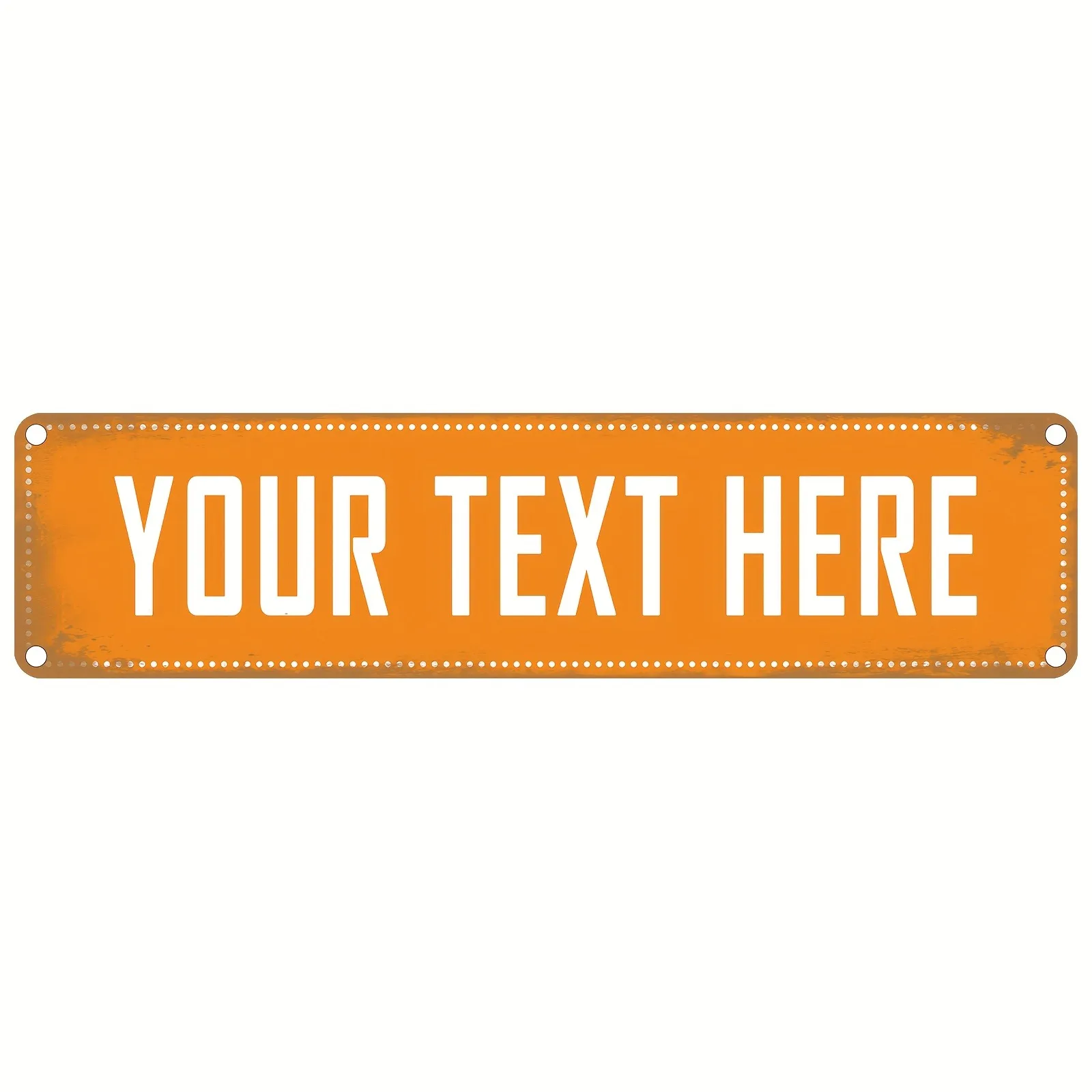 CIFbuy Custom Personalized Aluminum Street Sign, Custom Text, Retro Wall Art Decor Only, Garage Garden Commercial Signage