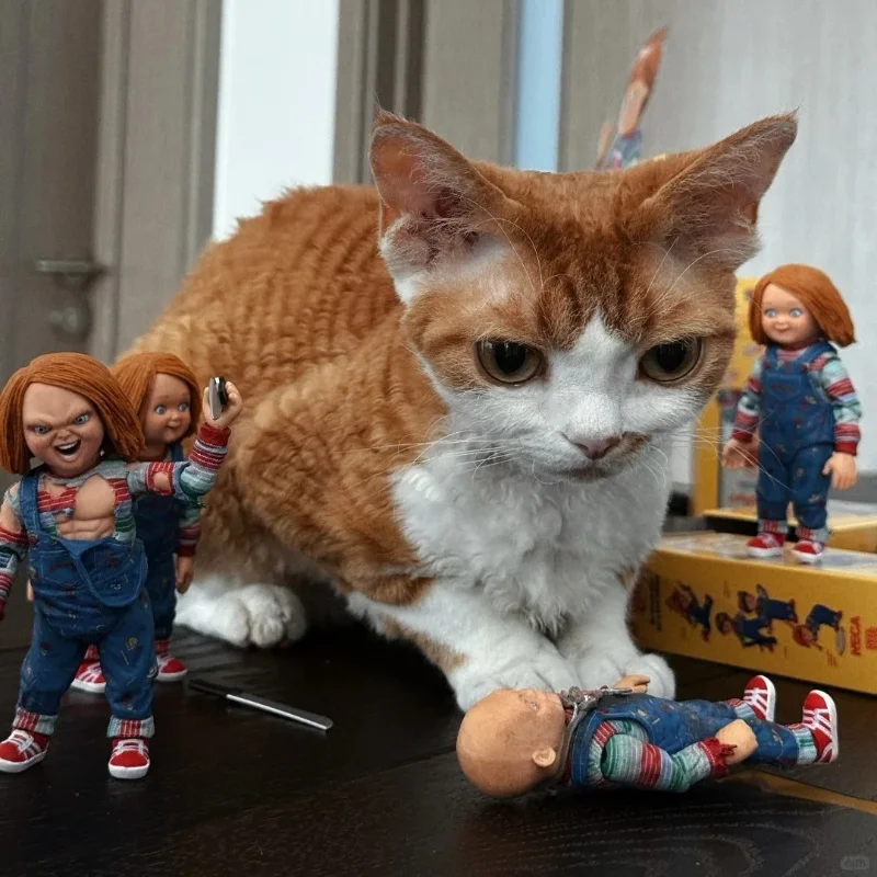 Neca Kinderspel Chucky TV-versie Blind Box Action Figure PVC Model Horror Pop Halloween Decor Gift Trendy verzamelspeelgoed