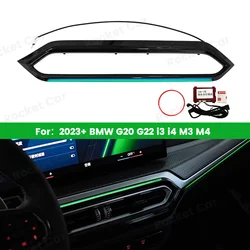 11 Colour LED Vents Ambient Lights Car For BMW 2023+ G20 G22 G80 G82 i3 i4 M3 M4 Auto Center Console Air Outlet Decorative Lamp