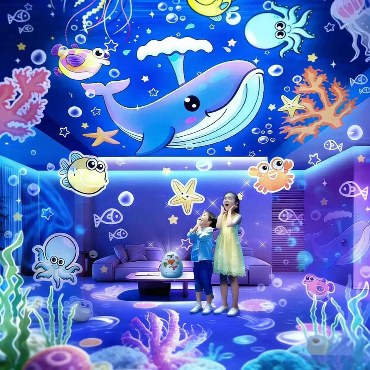 جديد USB بيضة ديناصور مصباح إسقاط ضوء الليل العارض للأطفال ديكور غرفة نوم الدورية السماء المرصعة بالنجوم المحيطة ضوء هدية