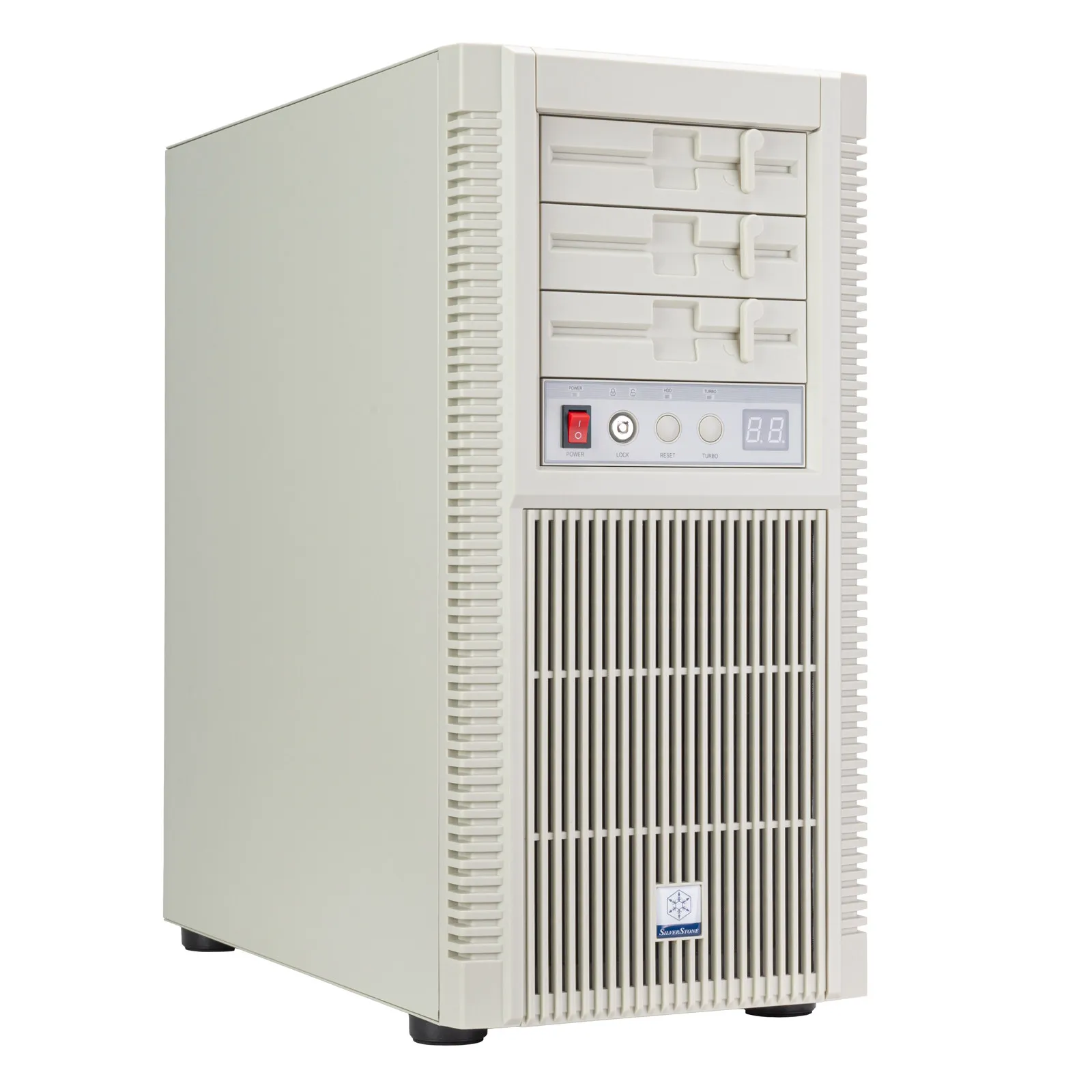 Yinxin FLP02w milky white retro tower chassis