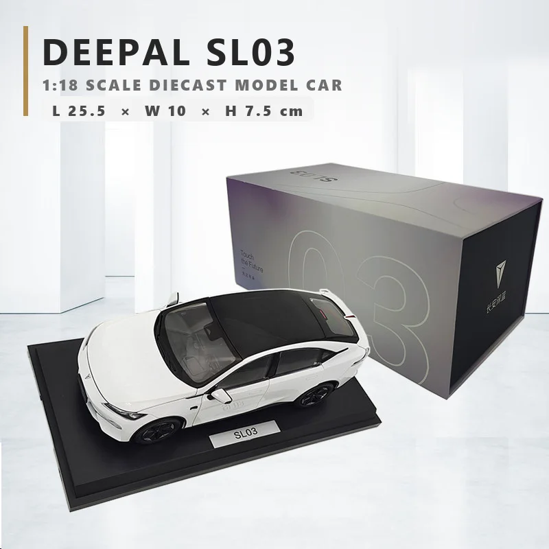 DEEPAL SL03 1:18 Diecast Model Car Alloy Metal Collectible Sedan with Openable Doors 25.5cm Scale Toy Gift