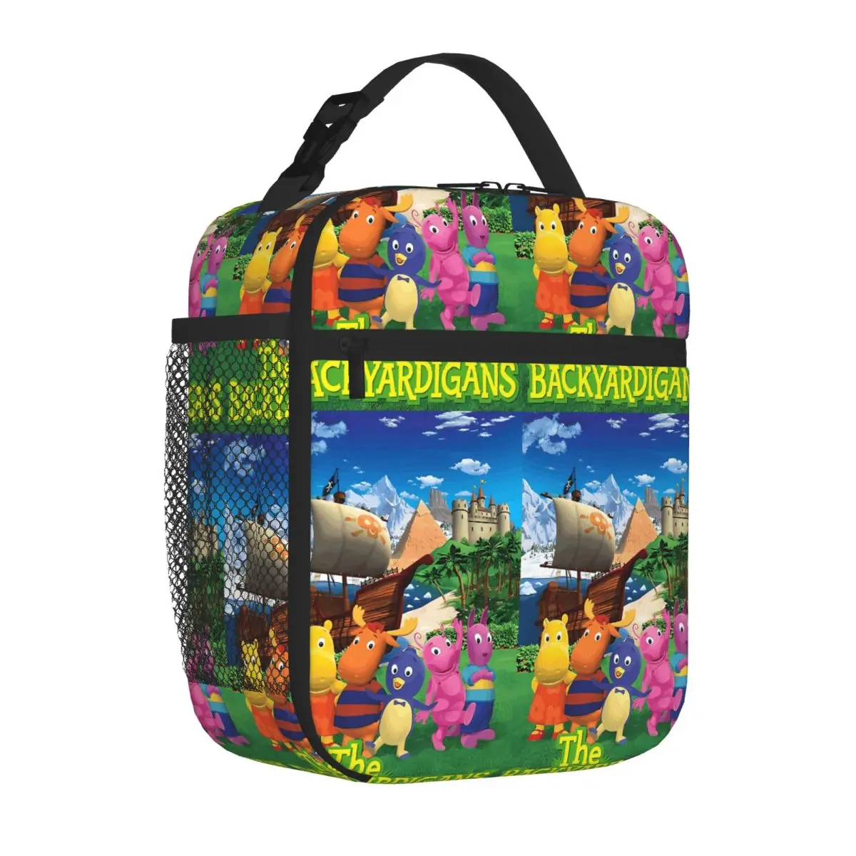 Bestselling The Backyardigans Poster Minimal Chic Cooler Tote Car Driving Lunch Picnic Lunch Bag