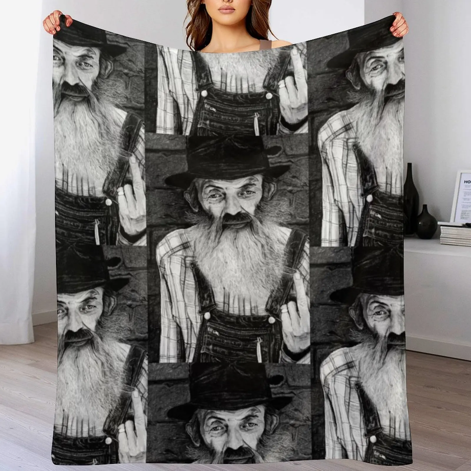 

Popcorn Sutton Throw Blanket Decorative Beds Sofa Quilt Vintage For Sofa Thin Blankets