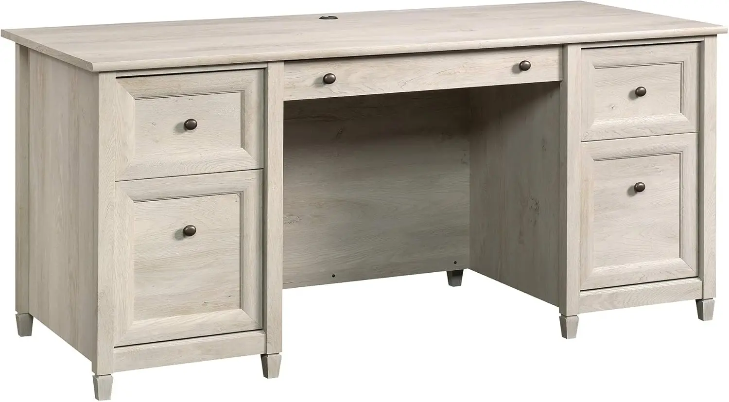 

Edge Water Executive Desk, L: 65.12" x W: 29.53" x H: 29.37", Chalked Chestnut