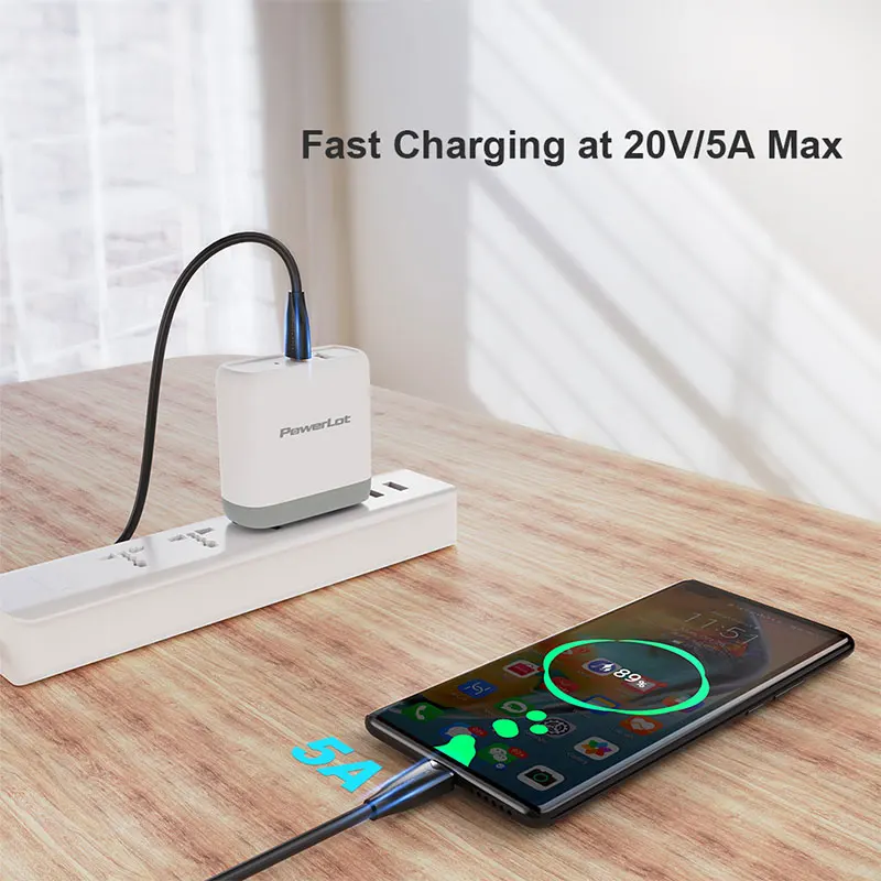 CableCreation 100W cavo USB da tipo C a USB C 5A PD cavo di ricarica rapida per MacBook Pro iPad Samsung Xiaomi POCO 2m 3.3FT