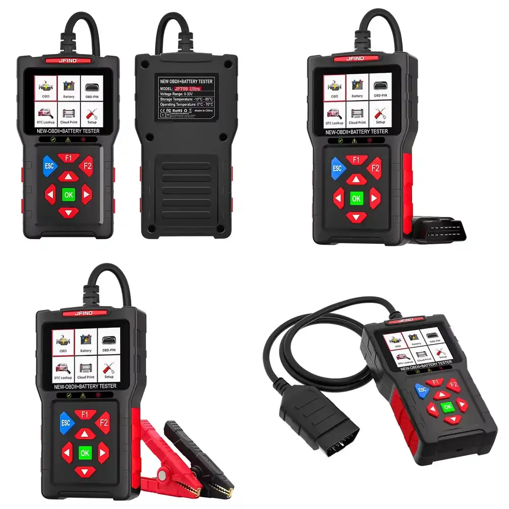 

JF700 Ultra Car Diagnostic Scanner for OBD2 Vehicles Check Engine Light Reader Battery Tester 12V 24V SOH Automotive