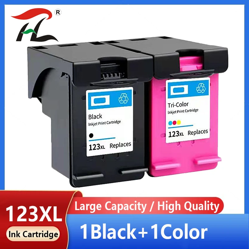 Compatible 123XL Ink Cartridge Replacement for HP123 HP 123 for Deskjet 1110 2130 2132 2133 2134 3630 3632 ENVY 4513 4520 printe