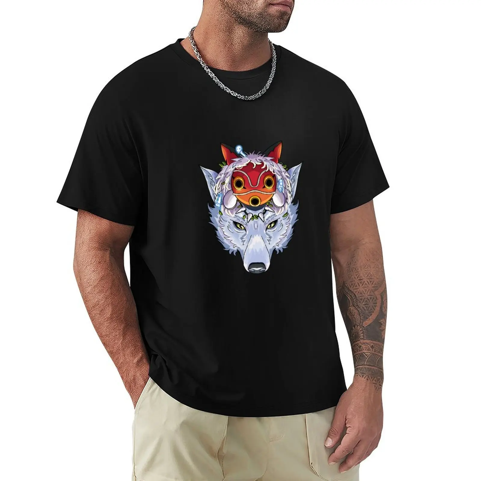 

Head Mononoke T-Shirt blue lock graphics designer shirts t shirts for men pack