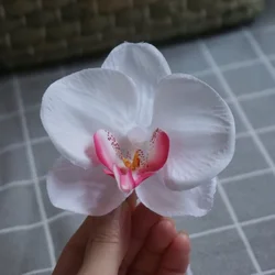 8.5cm Orchid Hair Clip For Woman Artificial Flower Hairpins Cute Wedding Party Hair Accessories Gifts