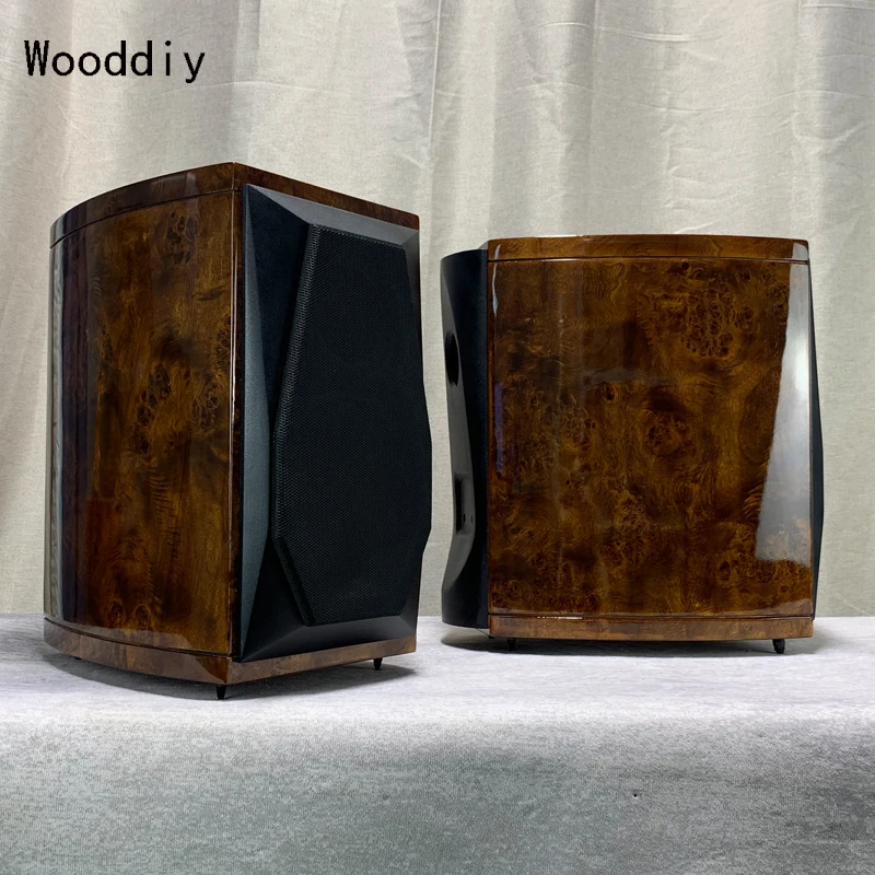 Wooddiy 8 Inch One Pair Speaker Cabinet Empty Box Two-way Shell Birch Plywood Waist Drum Radian HIFI DIY Speaker Glory