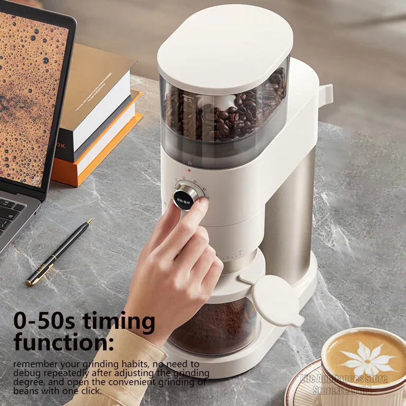 Caso 150W Automatic Coffee Grinder 40 Gears Grind Setting Burr Coffee Milling Machine With Timer Espresso America Coffee Grinder