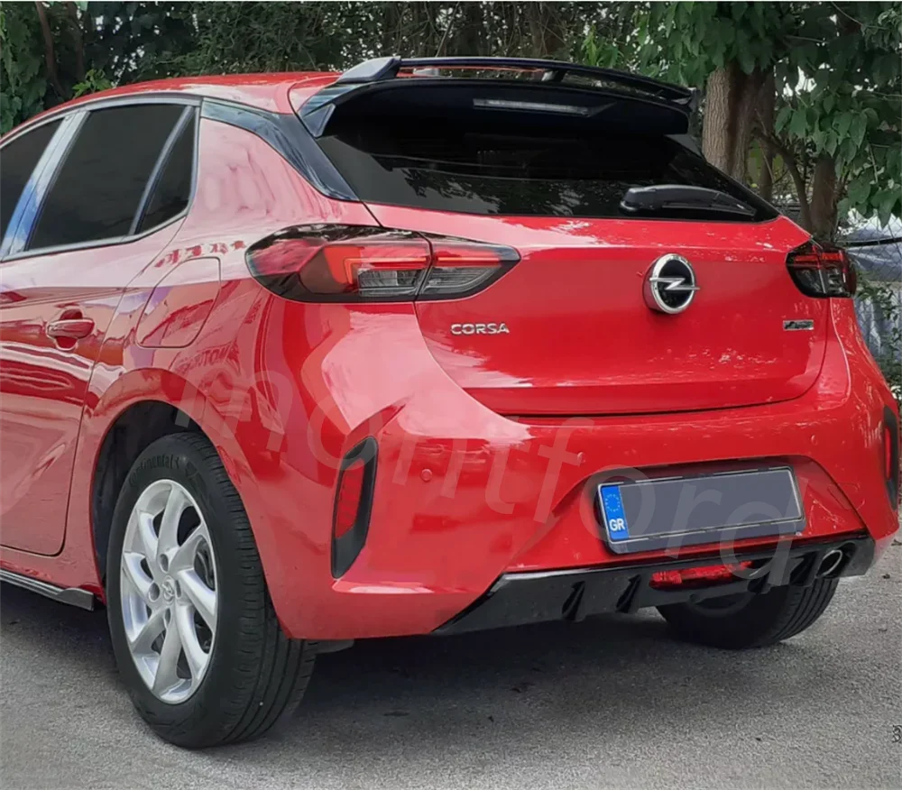 

Автозапчасти из настоящего углеродного волокна, крышка багажника, чехол для багажника, Стайлинг автомобиля, СПОЙЛЕР ЗАДНЕГО КРУГЛА ДЛЯ OPEL/VAUXHALL CORSA F (2019-)